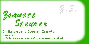 zsanett steurer business card